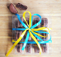 Box of 12 Chocolate Macarons - Zam Artisan Chocolates